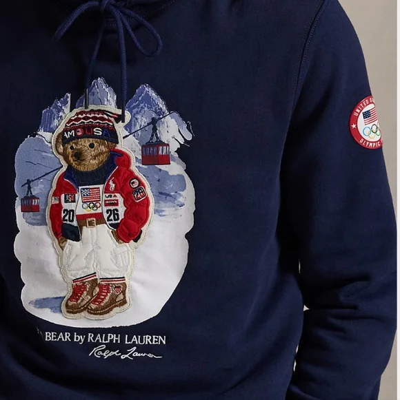 NEW Ralph Lauren Olympic Bear Sweatshirt - Picture 4 of 7